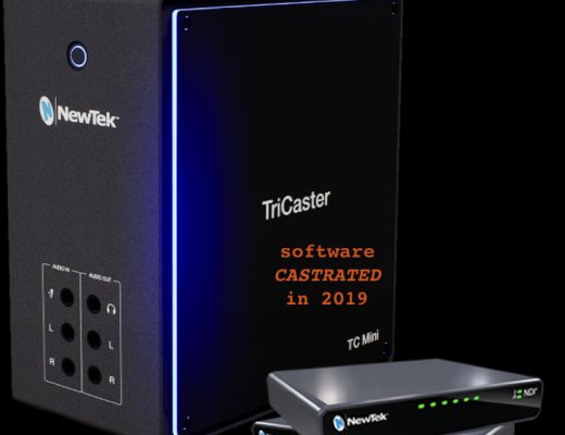 Why NewTek castrated the TriCaster Mini's software (2019) 12