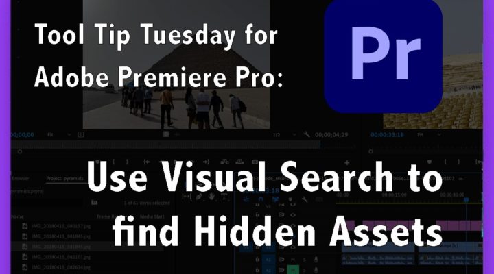 Tool Tip Tuesday for Adobe Premiere Pro: Use Visual Search to find Hidden Assets 1