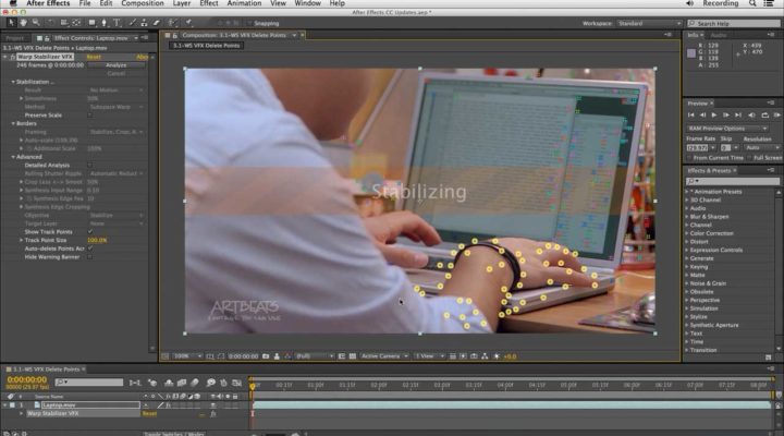 After Effects Warp Stabilizer VFX