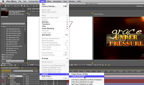 After Effects Apprentice Free Video: Creating an Orbit Camera Rig 1