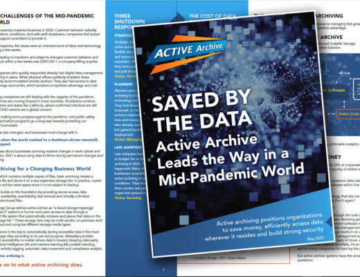 A report and a conference: how active archives can help you save money