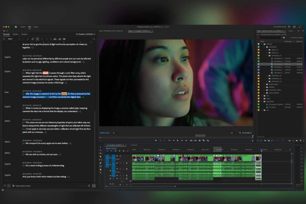 Adobe Premiere Pro’s Text-Based Editing wins HPA Award