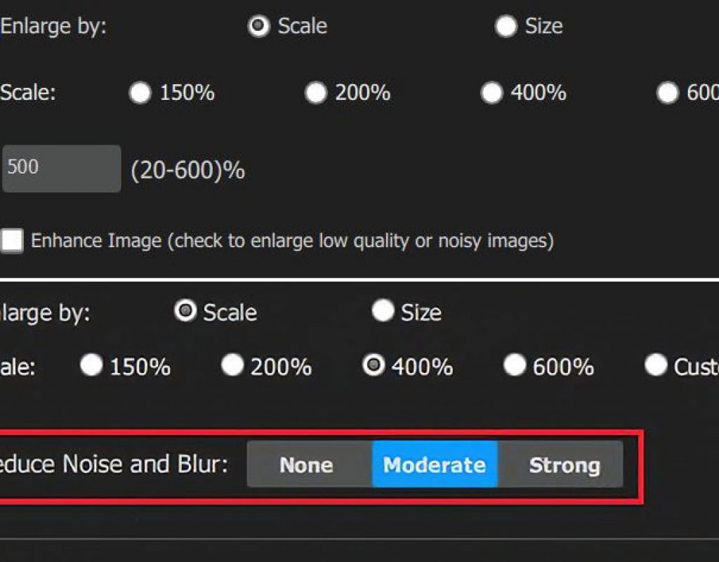 A.I. Gigapixel receives update and new resizing models
