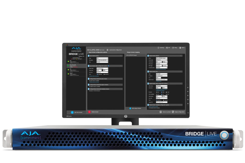 AJA Video Systems releases BRIDGE LIVE v1.11