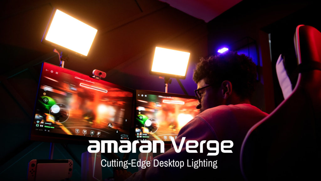 Verge desktop lighting, an expansion of the amaran ecosystem