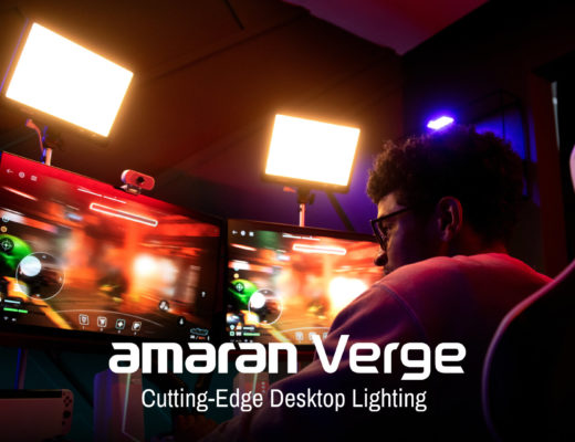 Verge desktop lighting, an expansion of the amaran ecosystem