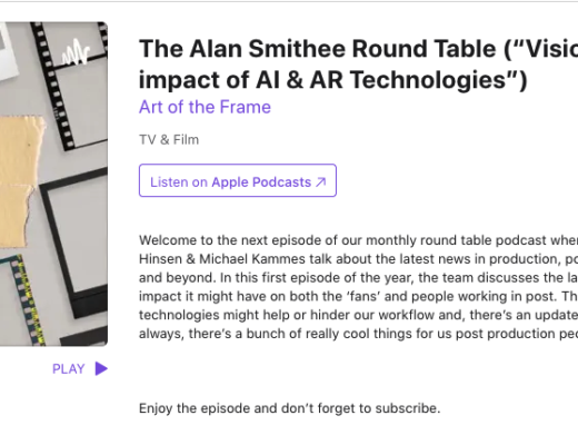Art of the Frame Podcasts: The Alan Smithee Round Table – Vision Pro and the impact of AI & AR Technologies 14
