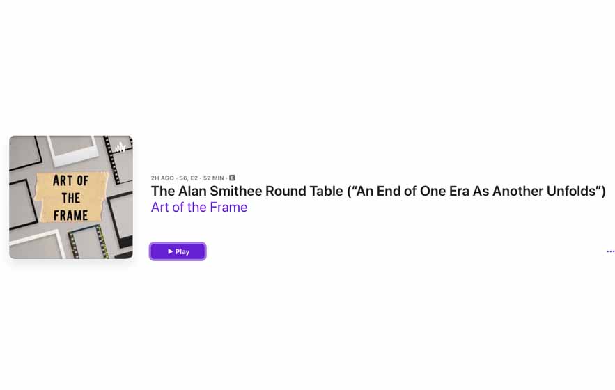 Art of the Frame Podcast: The Alan Smithee Round Table – The End of an Era and Promise of Another 1