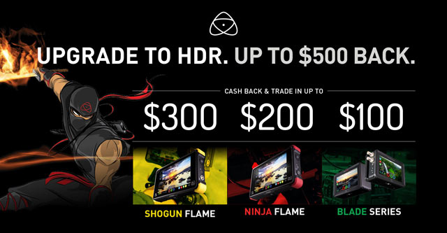 Atomos Cash-Back on Videoguys