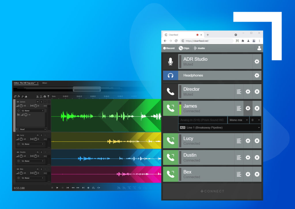 Cleanfeed enriches remote multitrack with Aux Outputs 7