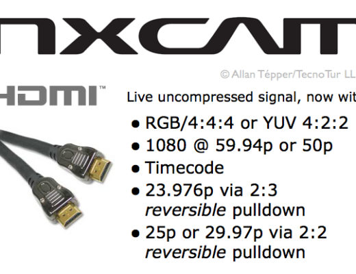 Untapped features in Sony NXCAM's new HDMI output 1