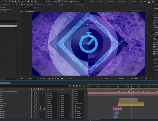 Adobe Insights: Exploring 2021 Performance Improvements with Hardware Optimization and Multi-frame Rendering for After Effects 24