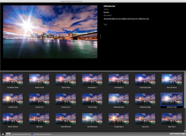 The Utility and Ease of Use for GenArts' Sapphire Edge 1