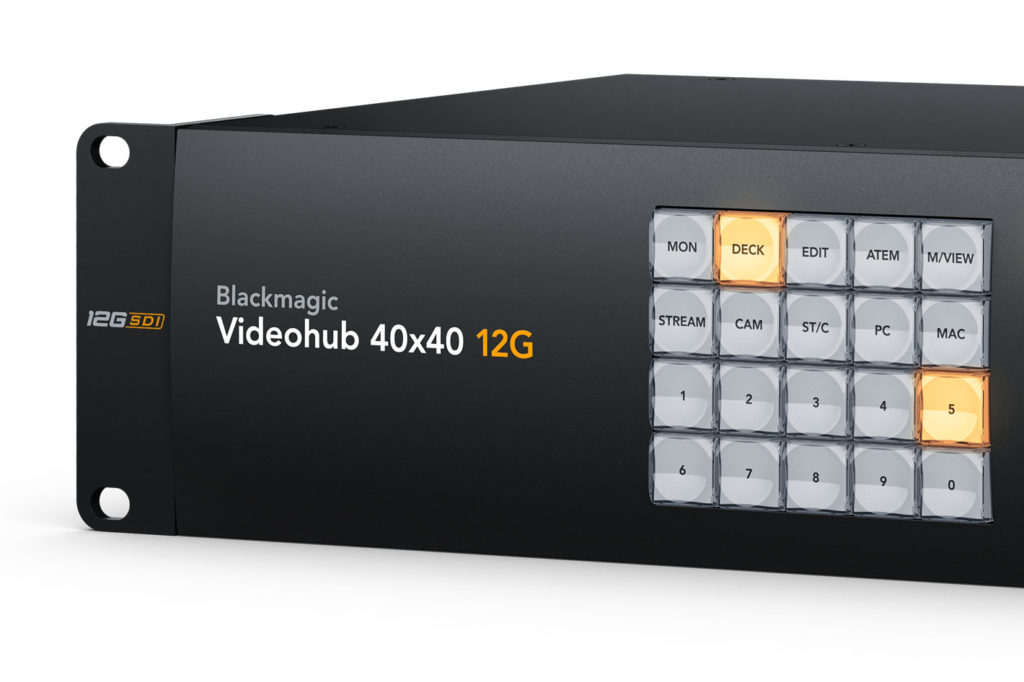 Blackmagic Videohub 12G: new models of the zero latency video routers