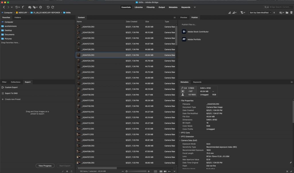 Adobe Prelude is End of Life. Bridge still there. Kyno in limbo? 1