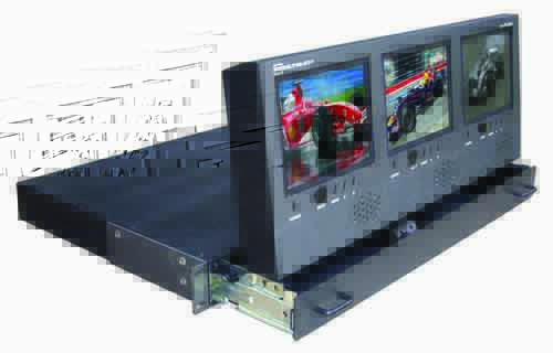 PRECO INTRODUCES COOLTOUCH DX-563A 1 RU TRIPLE-SCREEN MONITOR 1