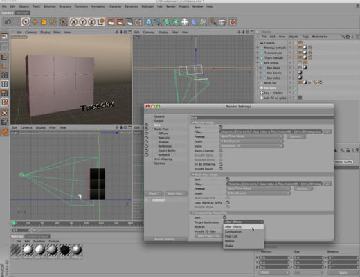 On lynda.com & Cineversity: CINEMA 4D + After Effects 67