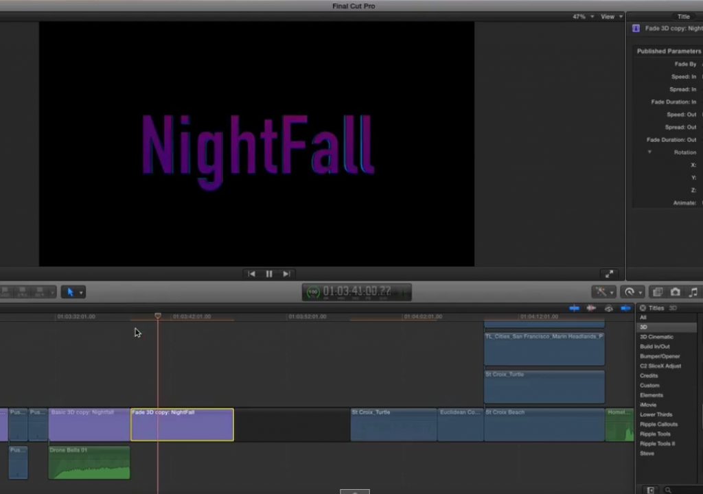 Animating Environments for 3D Titles 1