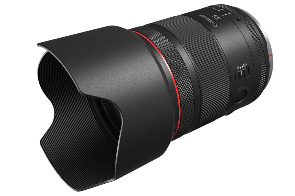 Canon RF35mm F1.4L VCM lens with hybrid video and still design