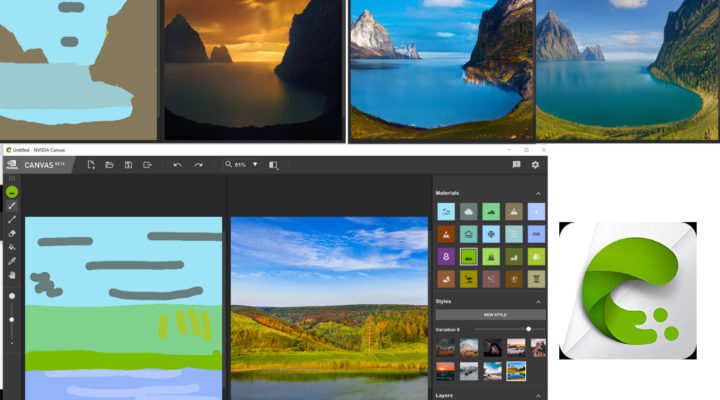 NVIDIA Canvas: using AI to create landscapes