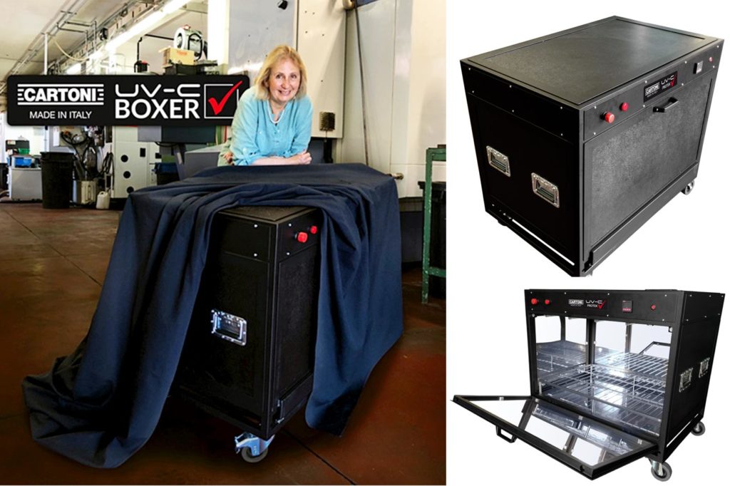 Cartoni UV-C Boxer: sanitize your gear in 5 minutes