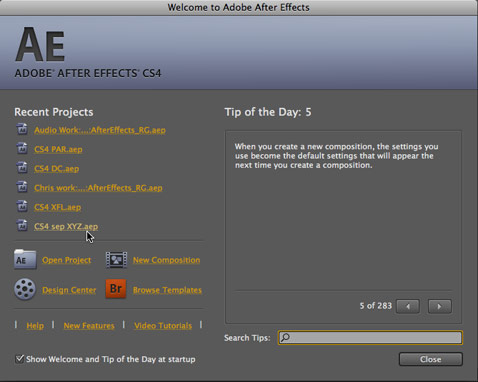 After Effects CS4 1