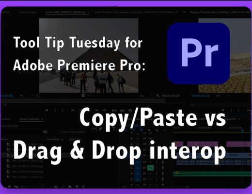 Tool Tip Tuesday for Adobe Premiere Pro: Drag and drop - between Apps. 24
