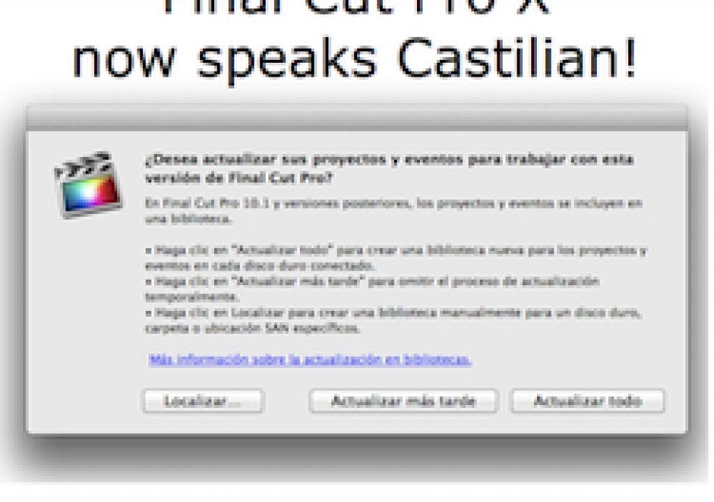 Final Cut Pro X 10.1 now speaks Castilian (aka “Spanish”) 23