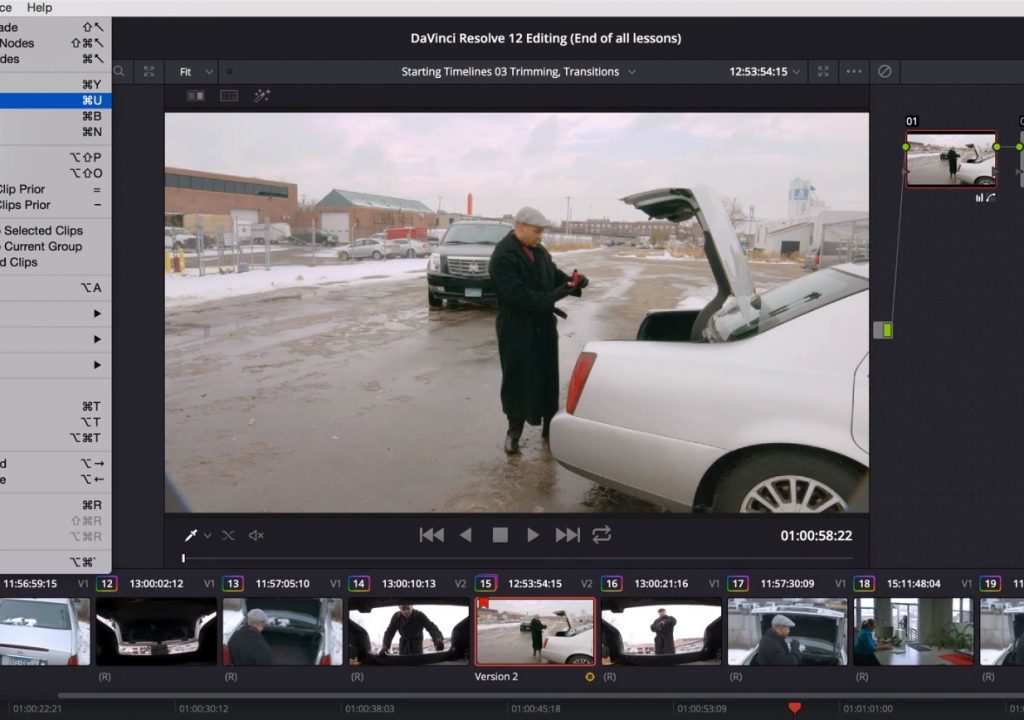 Fast Grade Versioning in DaVinci Resolve 1
