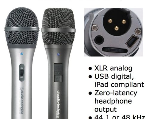 1st handheld dynamic microphones with hybrid XLR/USB/iPad connectivity from Audio Technica 5