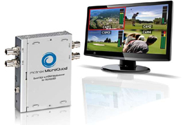 Mobile production truck converts to HD and Matrox MicroQuad multiviewers go along for the ride 1