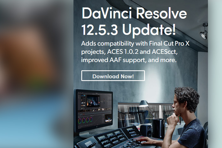 New update to DaVinci Resolve
