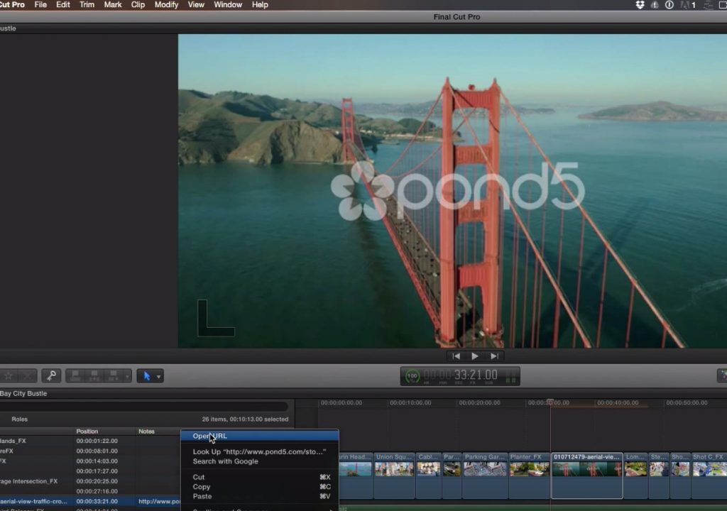 Adding URL metadata in Final Cut Pro X 1