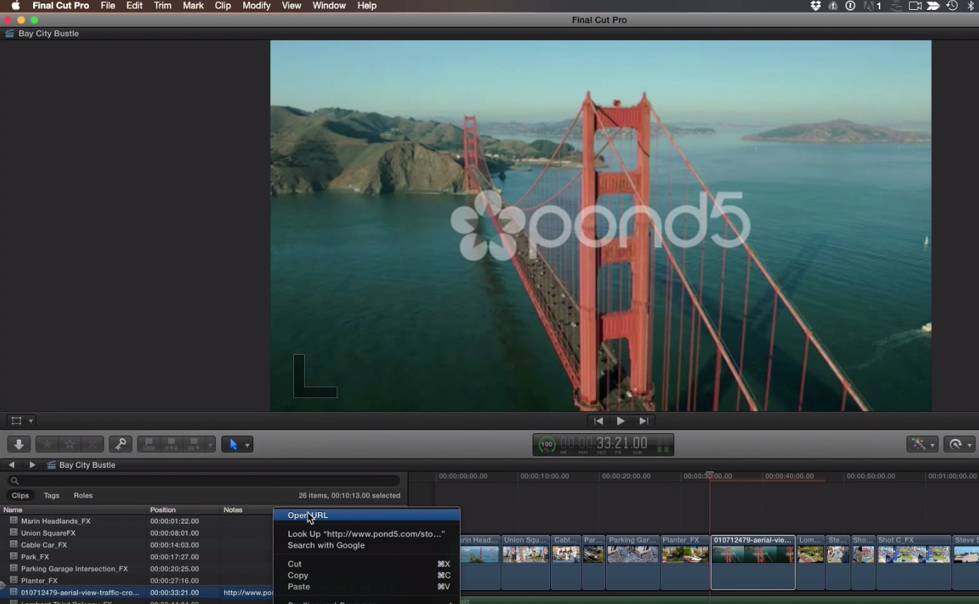 Adding URL metadata in Final Cut Pro X 35