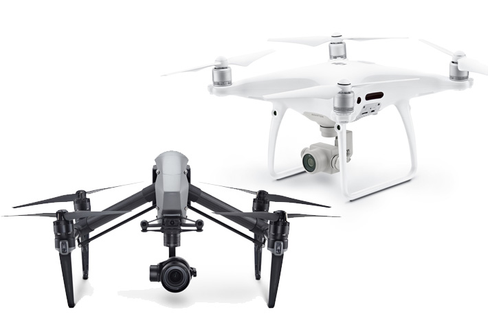Inspire 2 and Phantom 4 Pro, two new flying cameras from DJI
