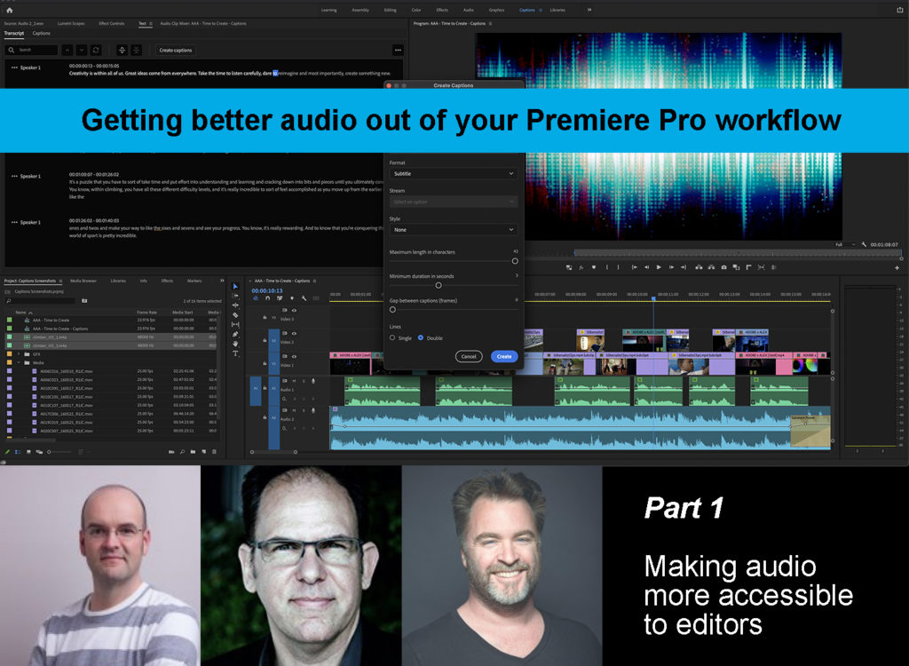 Making audio more accessible to editors 3
