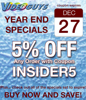 Videoguys 5% Off Sale and Specials Expiring at the End of the Year 1