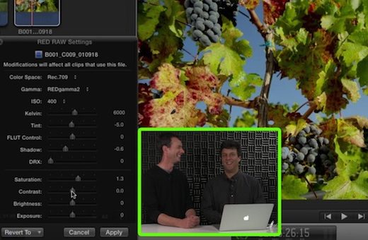 Working with RED RAW in Final Cut Pro X 6