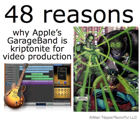 48 reasons why GarageBand is kryptonite for video production 2