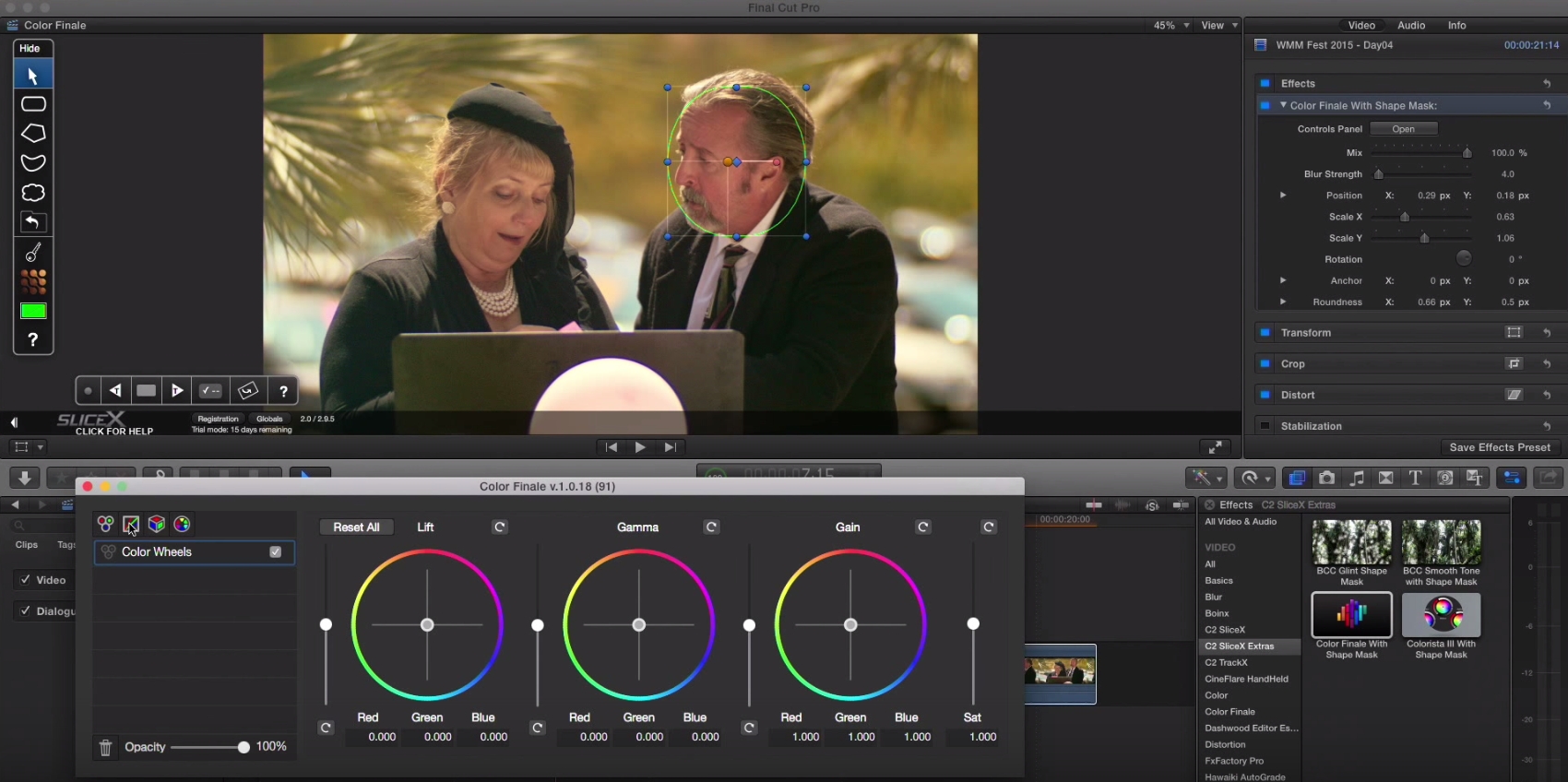 Tracking color corrections in Final Cut Pro X 3