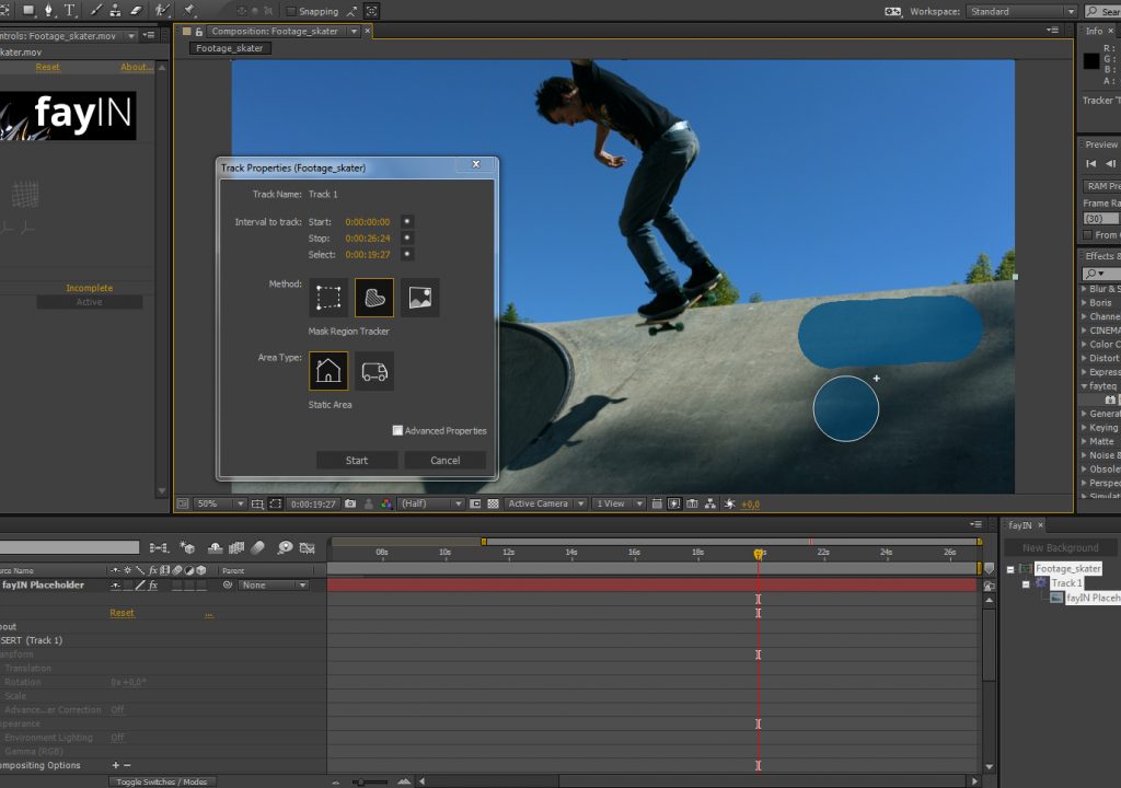 A brand new Adobe After Effects plugin for highly efficient automated camera tracking and digital inserts 1