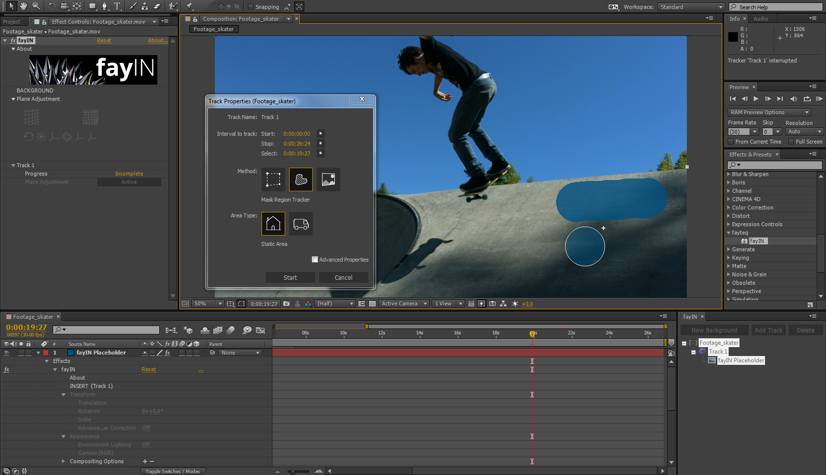 A brand new Adobe After Effects plugin for highly efficient automated camera tracking and digital inserts 6