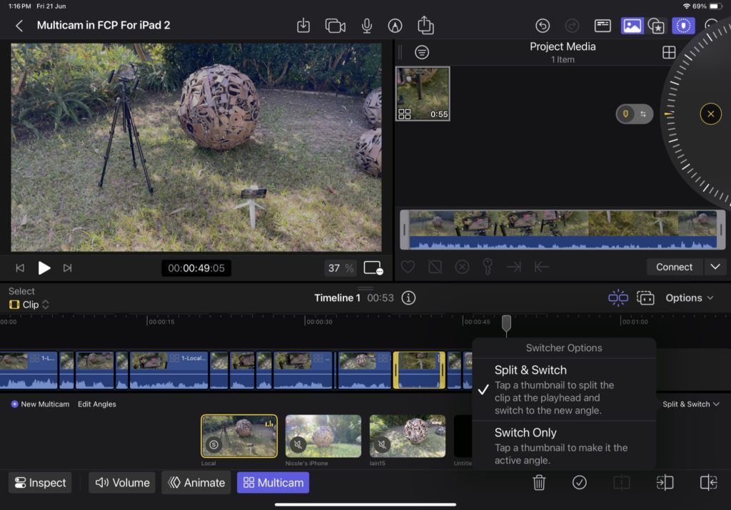 Final Cut Camera and Final Cut Pro for iPad 2 1