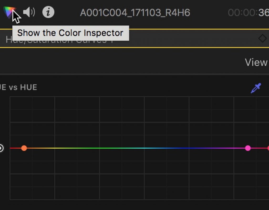 FCPX color inspector