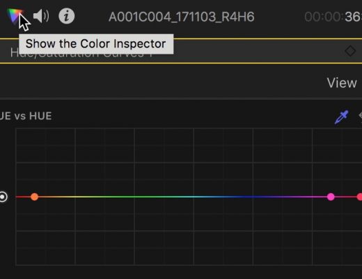 FCPX color inspector