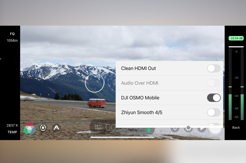 FiLMiC Pro now compatible with Zhiyun 5 and DJI 5 gimbals