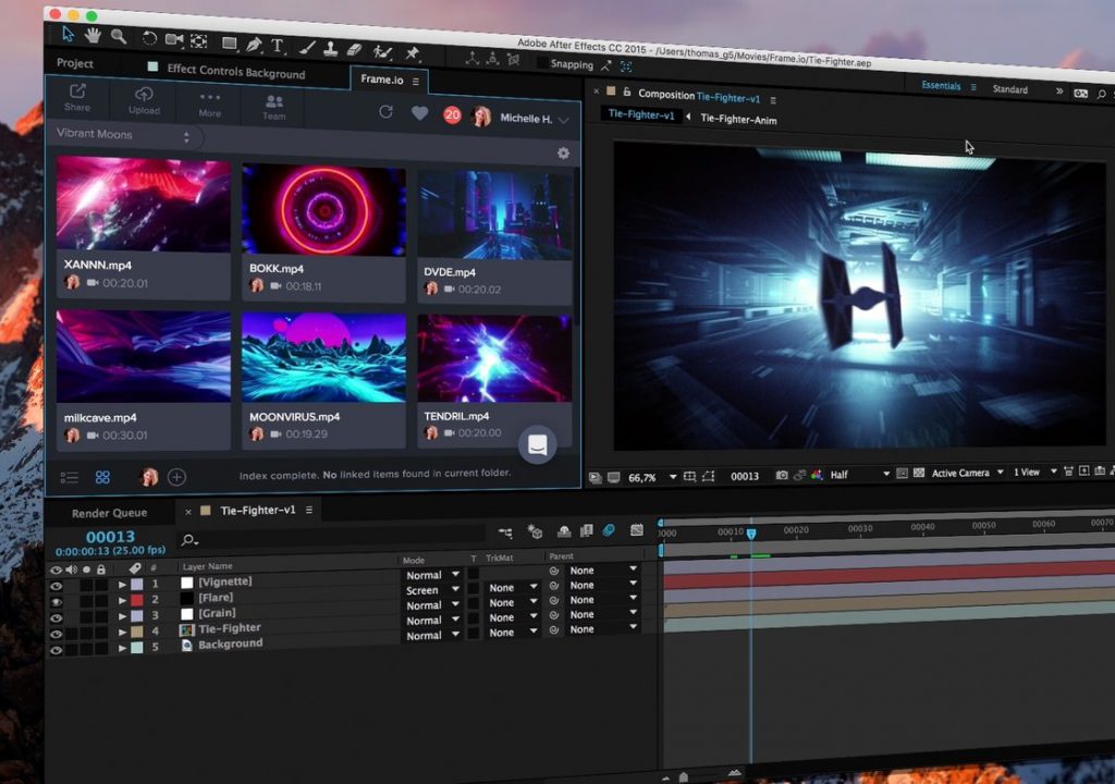 Frame.io launched a panel for Adobe After Effects 1