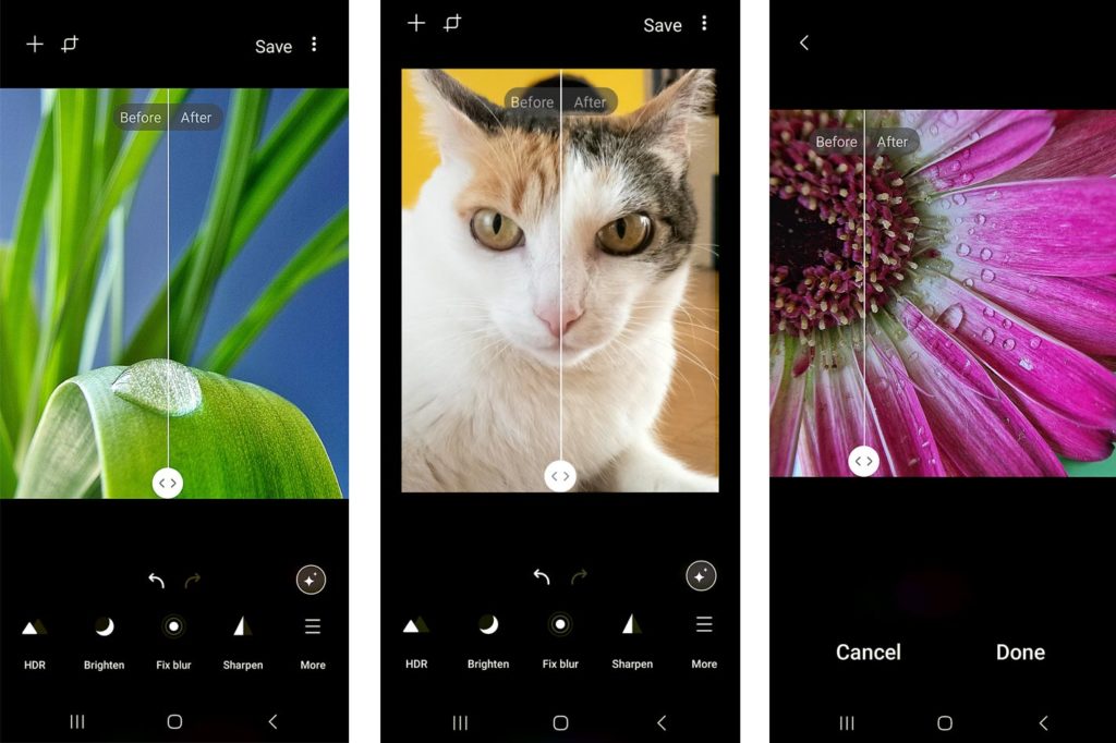 Galaxy Enhance-X app: image editing using the power of AI