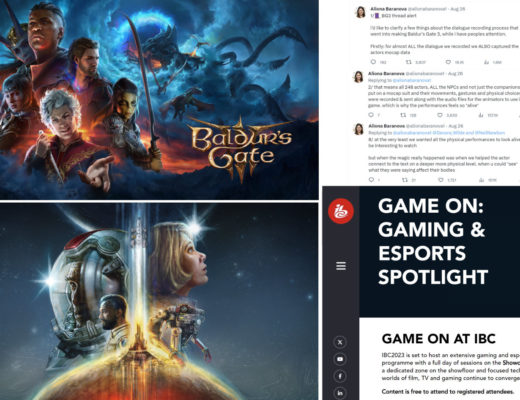 Starfield, Baldur’s Gate 3, videogames, AI and IBC2023