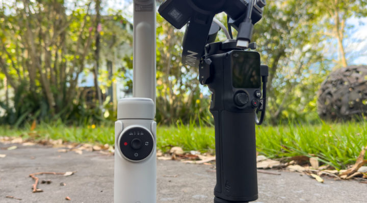 Two Small Gimbals - The Insta360 Flow Pro and the DJI RS 3 Mini 1